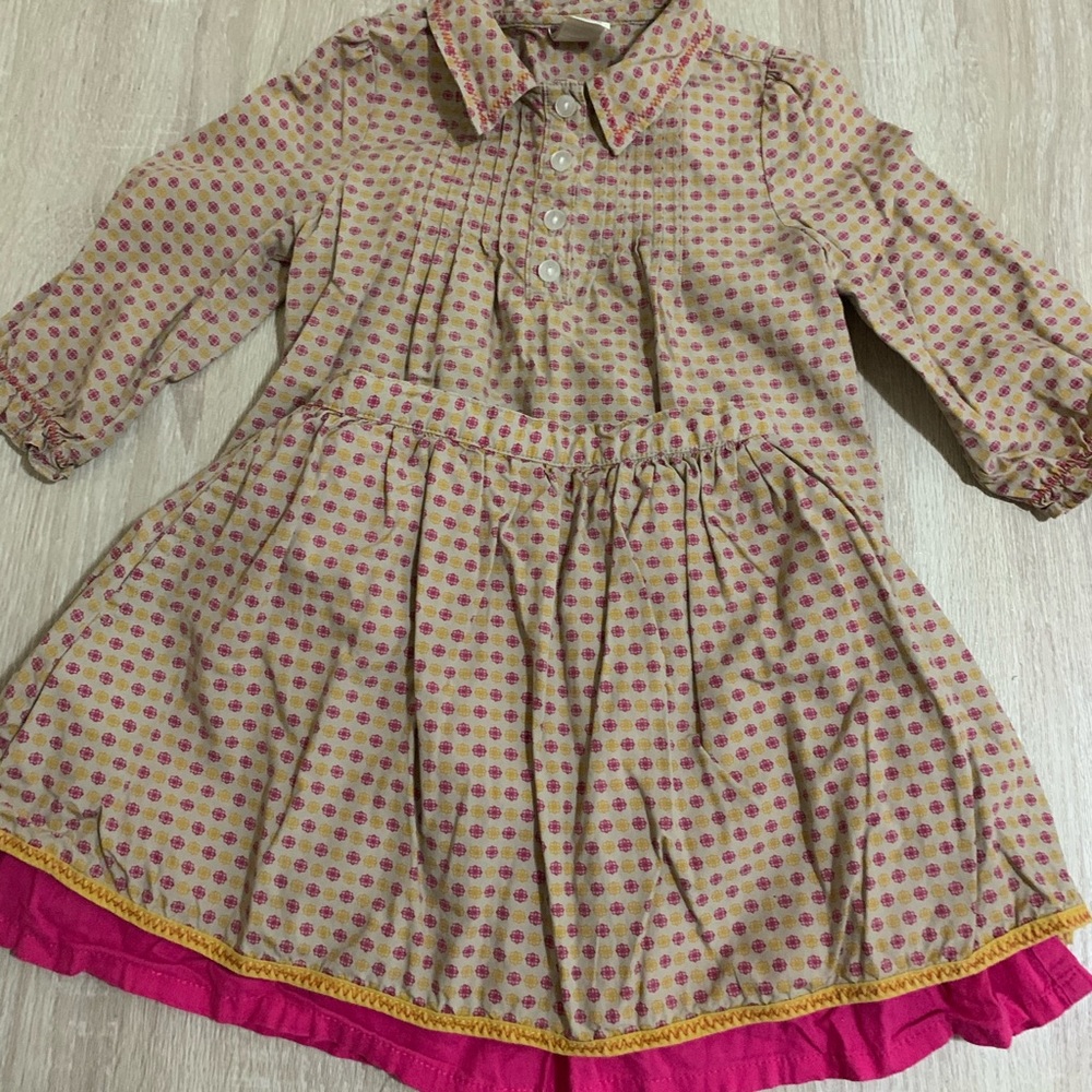 Costume long sleeve t short and skirt Girl 2T Tea